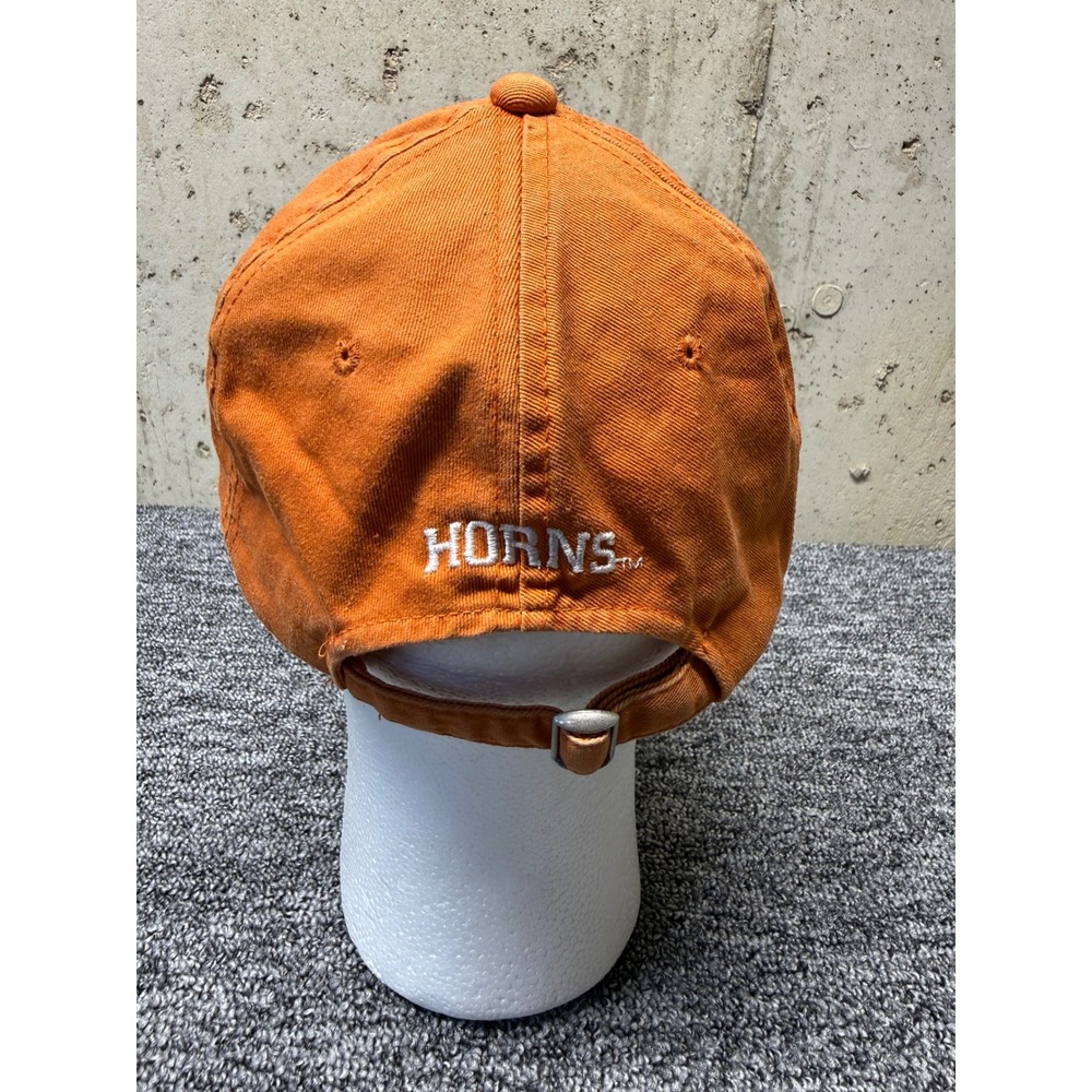 Texas Longhorns Hat Signatures Burnt Orange Adjustable Baseball Cap Horns Logo - Picture 2 of 7